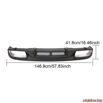 VR Aero Carbon Fiber Rear Diffuser Mercedes C Class C63 AMG S 2 Door 2015-2021 - VR-C63-610