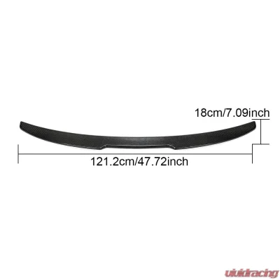 VR Aero Carbon Fiber Rear Trunk Spoiler V1 BMW M4 G82 | 4 Series G22 Coupe 2021-2023 - VR-M4G22G82-611