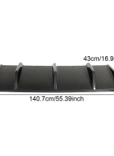 VR Aero Carbon Fiber Rear Diffuser Porsche Macan GTS 2022-2023                                     - VR-MACANGTS-610 - Image 9