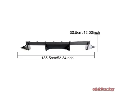 VR Aero Carbon Fiber Rear Diffuser V1 BMW M2 G87 - VR-G87M2-DCF-610