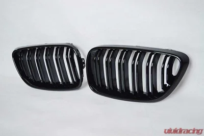 VR Aero Carbon Fiber Front Grill Glossy BMW F87 M2 | F22 | 228i | 235i 2014-2015 - VR-M2F22-GRILL