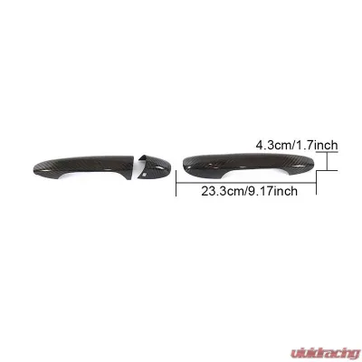 VR Aero Carbon Fiber Exterior Door Handle Cover Trim 2pcs Mercedes C | E Class | GLC 2 Door - VR-GLC-HANC