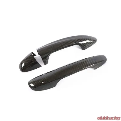 VR Aero Carbon Fiber Exterior Door Handle Cover Trim 2pcs Mercedes C | E Class | GLC 2 Door - VR-GLC-HANC