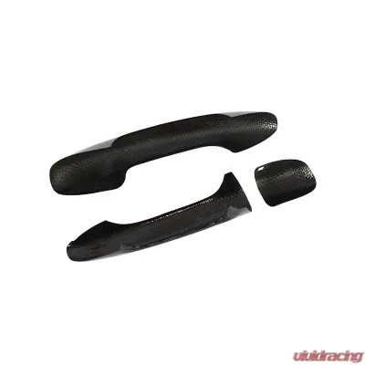 VR Aero Carbon Fiber Exterior Door Handle Cover Trim 2pcs Mercedes C | E Class | GLC 2 Door - VR-GLC-HANC
