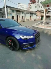 VR Aero Carbon Fiber Front Lip Spoiler Audi A6 | S6 S-Line 2016-2019                                     - VR-S6-600 - Image 5
