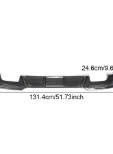 VR Aero Carbon Fiber Rear Diffuser BMW E90 3-Series M-Sport 2009-2012                                     - VR-E90M-610 - Image 9
