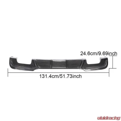 VR Aero Carbon Fiber Rear Diffuser BMW E90 3-Series M-Sport 2009-2012 - VR-E90M-610