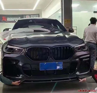VR Aero Carbon Fiber Front Lip Spoiler BMW X6 G06 2020-2021 - VR-X6-602