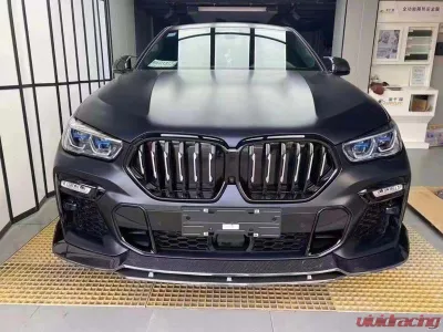 VR Aero Carbon Fiber Front Lip Spoiler BMW X6 G06 2020-2021 - VR-X6-602