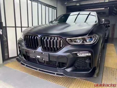VR Aero Carbon Fiber Front Lip Spoiler BMW X6 G06 2020-2021 - VR-X6-602