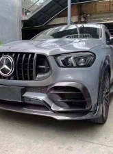 VR Aero Carbon Fiber Front Lip Spoiler Mercedes GLE450 Coupe W167 2019-2022                                     - VR-GLE-600 - Image 11