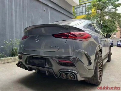 VR Aero Carbon Fiber Rear Bumper Fins Mercedes GLE450 Coupe W167 2019-2022 - VR-GLEC167-615