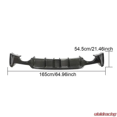 VR Aero Carbon Fiber Rear Diffuser BMW 4-Series F32 | F33 | F36 2-Door 2013-2019 - VR-F32F33F36-610