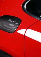 VR Aero Carbon Fiber Fuel Cap Cover Trim LHD Porsche Panamera 971 2017-2018                                     - VR-PAN971-FCAP - Image 3