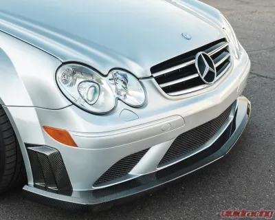 VR Aero Carbon Fiber Front Lip Spoiler Mercedes CLK63 AMG Black Series 2008 - VR-CLK63-600