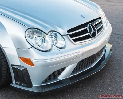 VR Aero Carbon Fiber Front Lip Spoiler Mercedes CLK63 AMG Black Series 2008 - VR-CLK63-600