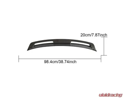 VR Aero Carbon Fiber Rear Add-on Wing Spoiler Porsche 992 Carrera - VR-992C2-614