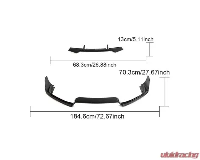 VR Aero Carbon Fiber Front Lip Spoiler Porsche 992 Carrera - VR-992C2-600