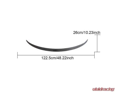 VR Aero Carbon Fiber Rear Trunk Spoiler Slim Tesla Model 3 - VR-TSLA3-622