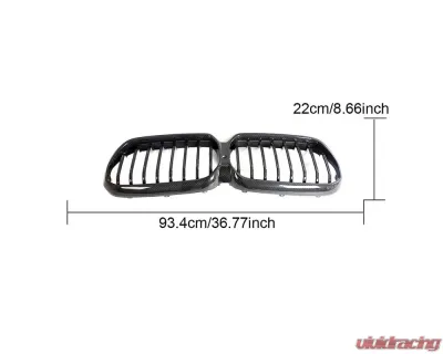 VR Aero Carbon Fiber Front Kidney Grills BMW 5 Series G30 G38 - VR-G30-635
