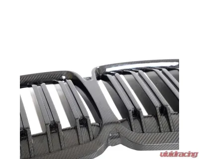 VR Aero Carbon Fiber Front Kidney Grills Twin Slat BMW X7 G07 xDrive4i - VR-G07-635