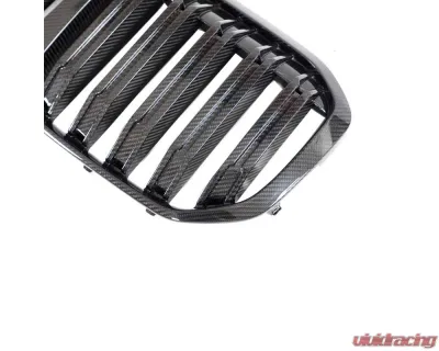 VR Aero Carbon Fiber Front Kidney Grills Twin Slat BMW X7 G07 xDrive4i - VR-G07-635