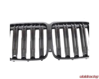 VR Aero Carbon Fiber Front Kidney Grills Twin Slat BMW X7 G07 xDrive4i - VR-G07-635