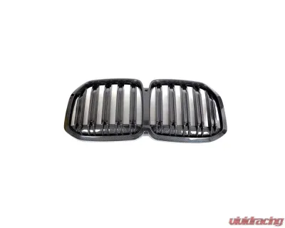 VR Aero Carbon Fiber Front Kidney Grills Twin Slat BMW X7 G07 xDrive4i - VR-G07-635