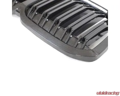VR Aero Carbon Fiber Front Kidney Grills Twin Slat BMW X7 G07 xDrive4i - VR-G07-635