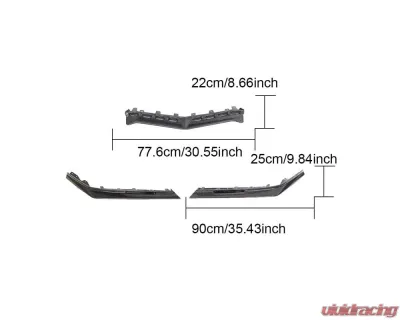 VR Aero Carbon Fiber Front Lip Spoiler Chevrolet Corvette C8 Z06 - VR-C8Z06-602