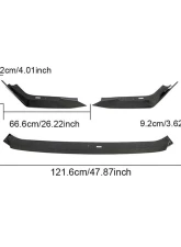 VR Aero Carbon Fiber Front Lip Spoiler Honda Civic Type-R FL5                                     - VR-FL5-600 - Image 20