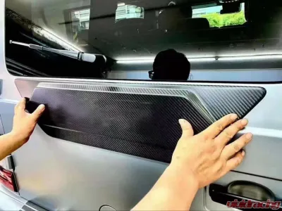 VR Aero Carbon Fiber Spare Tire Delete Rear Door Trim Mercedes G-Wagon W464 W463A - VR-KF1225