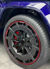 VR Aero Carbon Fiber Wheel Tire Trim Cover Mercedes G-Wagon W464                                     - VR-KF1226 - Image 8