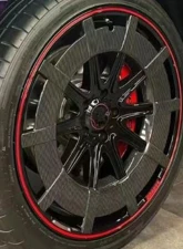 VR Aero Carbon Fiber Wheel Tire Trim Cover Mercedes G-Wagon W464                                     - VR-KF1226 - Image 7