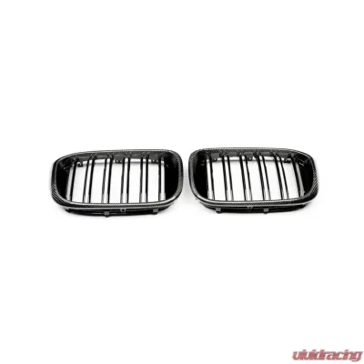 VR Aero Double Line Carbon Fiber Front Grill 2PCS BMW X4 G02 - VR-KF1251