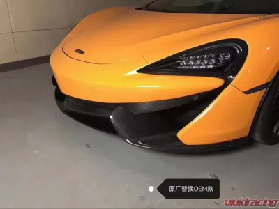 VR Aero Carbon Fiber Front Lip Splitters McLaren 570S 570GT - VR-KF1544