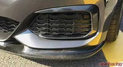 VR Aero Carbon Fiber Front Lip Splitter w/Canard Flaps BMW M135i | M140i M-Sport F20 - VR-KF1580