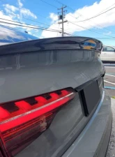 VR Aero Carbon Fiber Rear Trunk Wing Spoiler Audi A4 S4 B9 Sedan 2015-2023                                     - VR-KF1596 - Image 5