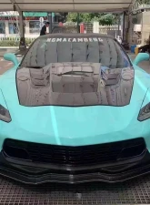 VR Aero Carbon Fiber Front Lip Spoiler Chevrolet Corvette C7                                     - VR-KF1597 - Image 10
