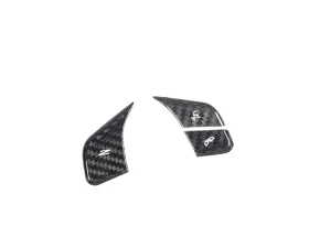 VR Aero Carbon Fiber Steering Wheel 3pc Button Cover Set Chevrolet Corvette C8