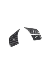 VR Aero Carbon Fiber Steering Wheel 3pc Button Cover Set Chevrolet Corvette C8                                     - VR-KF1664 - Image 2