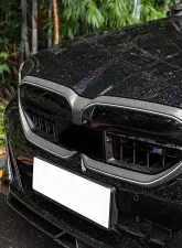 VR Aero Carbon Fiber Front Kidney Grill Insert Trim Cover BMW 5 Series G60/G68 M Sport                                     - VR-KF1685 - Image 7
