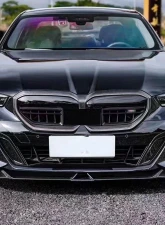 VR Aero Carbon Fiber Front Kidney Grill Insert Trim Cover BMW 5 Series G60/G68 M Sport                                     - VR-KF1685 - Image 6