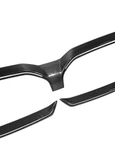 VR Aero Carbon Fiber Front Kidney Grill Insert Trim Cover BMW 5 Series G60/G68 M Sport                                     - VR-KF1685 - Image 4