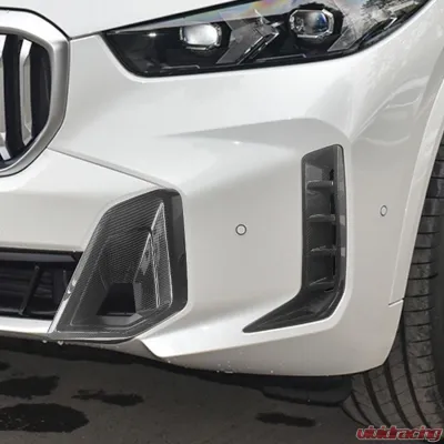 VR Aero Carbon Fiber Front Bumper Air Vent Fins Cover Trim BMW X5 2023-2025 - VR-KF1689