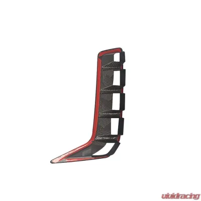 VR Aero Carbon Fiber Front Bumper Air Vent Fins Cover Trim BMW X5 2023-2025 - VR-KF1689
