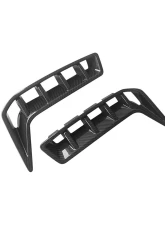 VR Aero Carbon Fiber Front Bumper Air Vent Fins Cover Trim BMW X5 2023-2025                                     - VR-KF1689 - Image 6