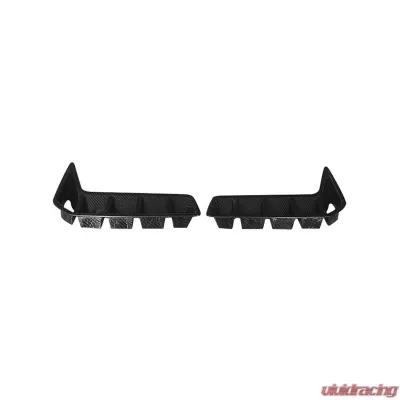 VR Aero Carbon Fiber Front Bumper Air Vent Fins Cover Trim BMW X5 2023-2025 - VR-KF1689