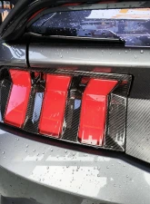 VR Aero Carbon Fiber Rear Bumper Lamp Cover Ford Mustang S650 Dark Horse                                     - VR-KF1693 - Image 6