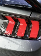 VR Aero Carbon Fiber Rear Bumper Lamp Cover Ford Mustang S650 Dark Horse                                     - VR-KF1693 - Image 5